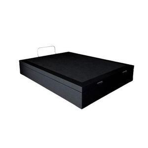 Cama Box Baú Casal Sintético Preto 38x138x188 - Rr Colchoes