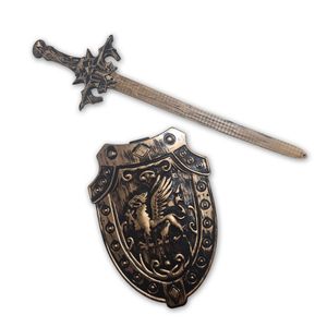 Kit Medieval Espada Escudo Grifo Medieval Infantil Jr0954