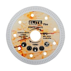 Disco Diamantado Porcelanato 110mm Máx Rendimento Com Rede