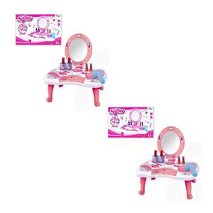 Kit 2 Penteadeiras Brinquedo Infantil Acessórios Beleza