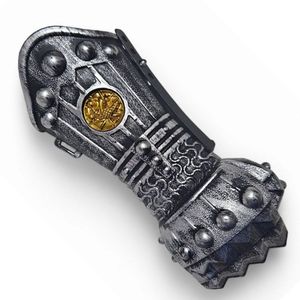 Manopla De Combate Luva Escudo Guerreiro Medieval Jr0952