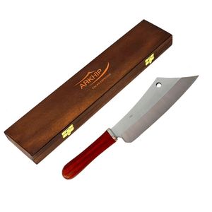 Cutelo Arkhip Manalha 7'' Cabo Madeira Caixa