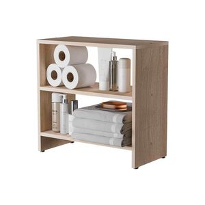Gabinete Armário Organizador Para Banheiro 50cm Carvalho