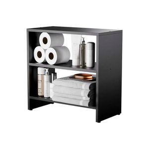 Gabinete Armário Organizador Para Banheiro 50cm Preto