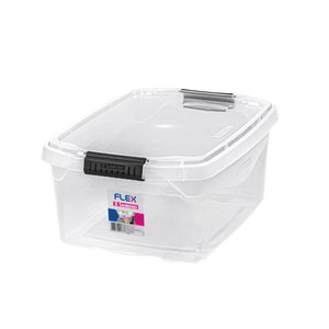 Kit Caixa Organizadora Transparente 6l Flex 3 Peças Sanremo
