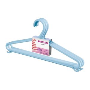 Kit Cabide Plástico Infantil Azul 31cm Easy Sanremo 12 Unidades