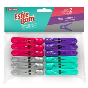 Esfrebom Prendedor Para Roupa Reforçado 12 Unidades