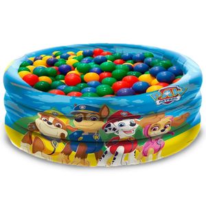 Piscina Infantil Patrulha Canina Inflável 100 Litros 3 Anos + 50 Bolinhas