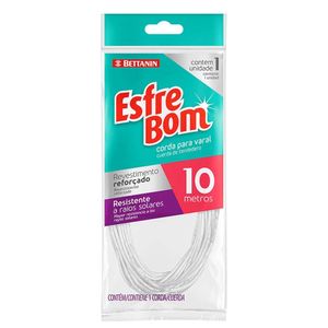 Corda Para Varal Com Revestimento Reforçado 10m Esfrebom Bettanin