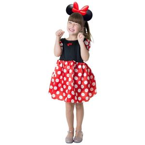 Fantasia Infantil Ursinha Mix Com Tiara Tamanho G