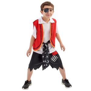 Fantasia De Pirata Apholo Infantil Com Cinto E Tapa-olho Tamanho M