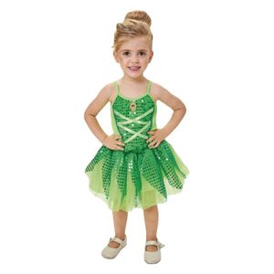 Fantasia Fadinha Verde Infantil Com Broche E Tutu Tamanho P