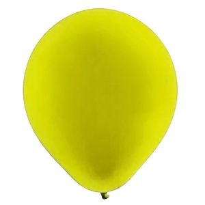 Balão De Látex Neon Amarelo - 9 Polegadas - 25 Unidades