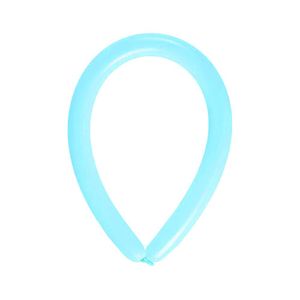 Balão Canudo Azul Claro - 2 X 60 Polegadas - 50 Unidades