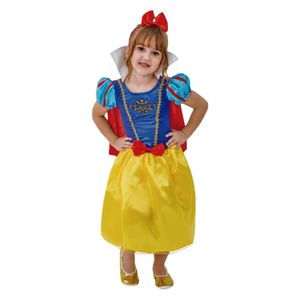 Fantasia Princesa Cristal Viva Infantil Com Tiara E Capa Tamanho Gg
