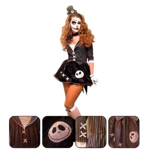 Fantasia Jack's Girlfriend Halloween Visual Elegante Assustador Tamanho M