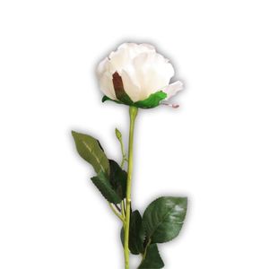 Flor Artificial Rosa Branca 60cm - 1 Unidade