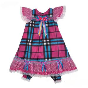 Vestido De Festa Junina Infantil Xadrez Com Gravatinha Tamanho 4