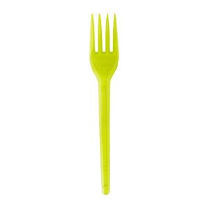 Garfinho Descartável Amarelo Neon De Festas - 50 Unidades