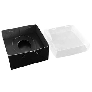Embalagem Para Ovo De Colher Preta Ajustável 50g 100g 10 Un