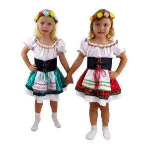Fantasia Alemã Infantil Vestido Frida Com Cinto Tamanho M