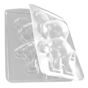 Forma De Silicone Urso Grande - 11,7cm X 18cm - 10 Unidades