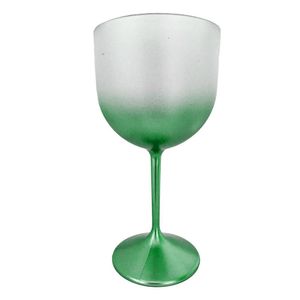 Taça De Gin Acrílico Verde Escuro Degradê 450ml