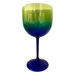 Taça De Gin Acrílico Azul E Verde Acqua 450ml