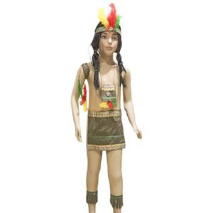 Fantasia índio Apache Infantil Com Tanga E Acessórios Tamanho P