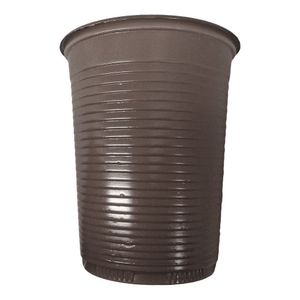 Copo Descartável Marrom De Festa - 200ml - 50 Unidades