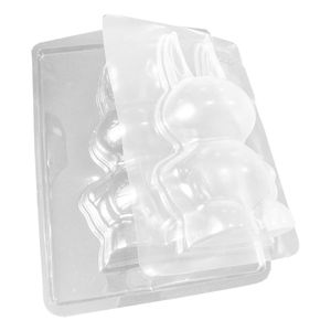 Forma De Silicone Coelho Grande 10,2cm X 18cm - 4 Unidades