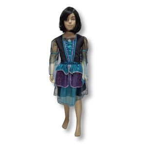 Fantasia Halloween Infantil Bruxinha Melissandre Vestido Tamanho M