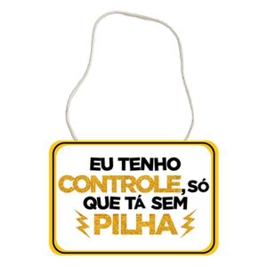 Plaquinha Divertida Em Eva - Controle Sem Pilha