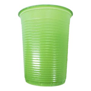 Copo Descartável Verde Claro De Festa - 200ml - 50 Unidades