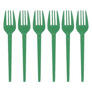 Garfinho Descartável Verde Para Festas - 50 Unidades