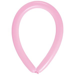 Balão Canudo Rosa - 2 X 60 Polegadas - 50 Unidades