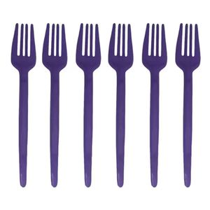 Garfinho Descartável Roxo Para Festas - 50 Unidades