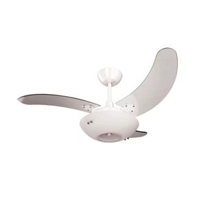 Ventilador De Teto Clean Tron Branco 3 Pás Brancas 110V