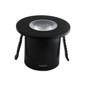Spot Mini Laser Deluxe Elegance Redondo 15w 2700k Luz Amarela Preto Fosco