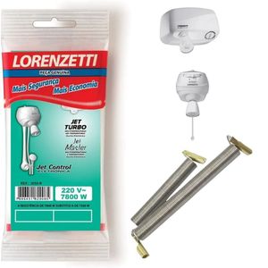 Resistência Lorenzetti 3055-r Ducha Jet Turbo / Jet Master / Jet Control - 220v~7800w