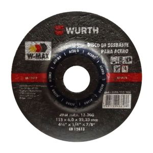 Disco De Desbaste W-max Wurth 4.1/2" (115.mm)