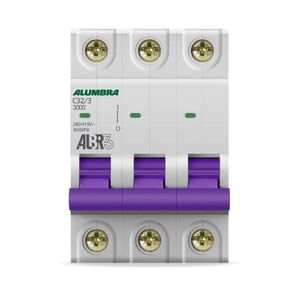Disjuntor Din Tripolar Alumbra - C32/3 - 32a