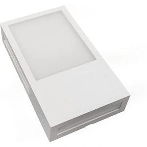 Arandela Led Cube Avant Branco Fosco 12w 3000k - Luz Amarela
