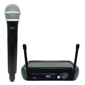 Microfone Sem Fio Mxt Uhf202/201 Frequencia 686.1mhz