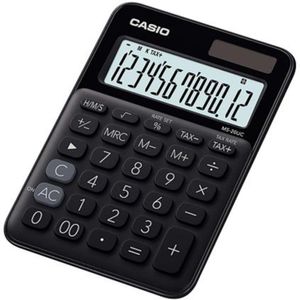 Calculadora Compacta Casio Mesa Visor Amplo 12 Díg Ms-20ucbk