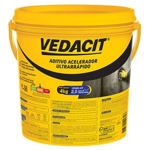 Vedacit Aditivo Acelerador Ultrarápido Galão 4kg