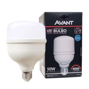 Lâmpada Bulbo Led Alta Potência Avant - 50w - 6500k Luz Branca
