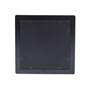 Arandela Quadrada Plastica 6polegadas Difusor 30rms 8r Preto