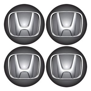 Jogo Bottom- Emblema Para Calota Honda 48mm Degrade 4...
