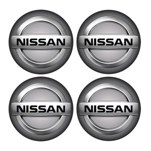 Jogo Bottom- Emblema Para Calota Nissan 48mm Degrade 4...